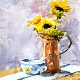 Sunflowers in Pitcher